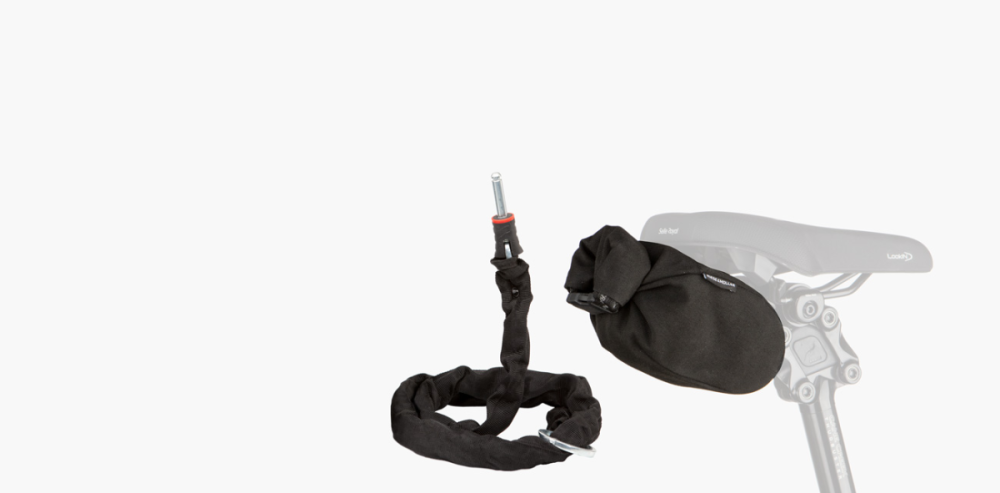 Zusätzliche Schlosskette mit Vaude Tasche